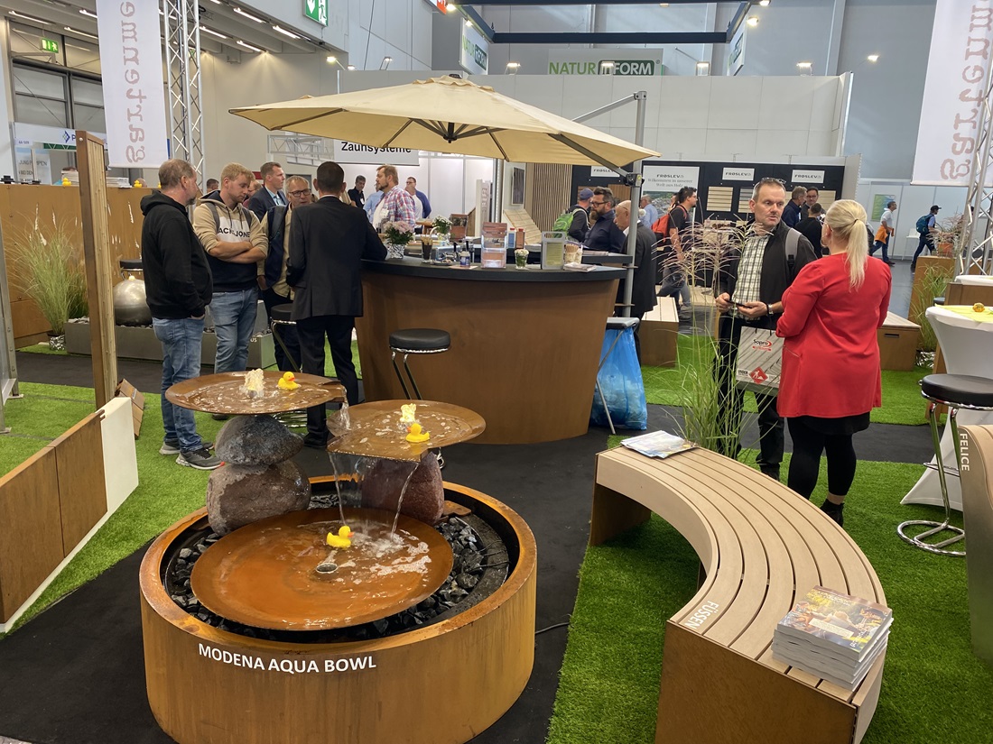 Galabau Messe 2024 in Nürnberg, Stand von Gartenmetall