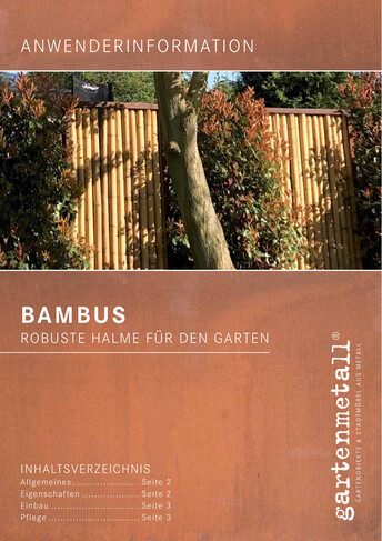Titelbild Anwenderinformation Bambus