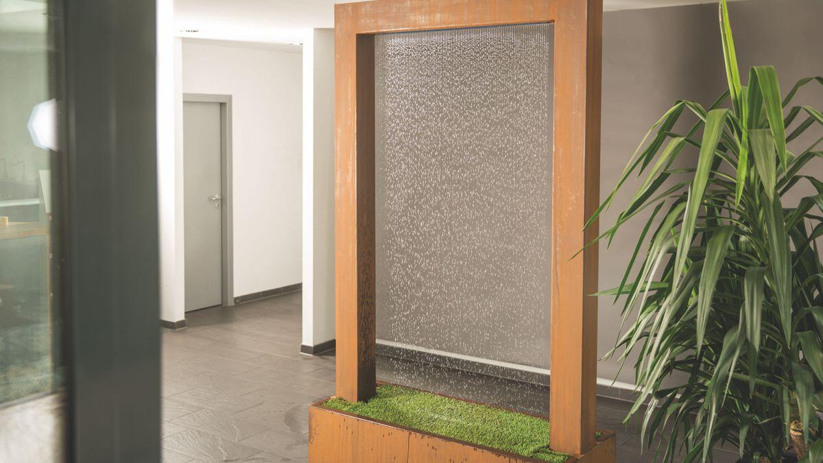 Wasservorhang AQUA RAIN in Firmenlobby
